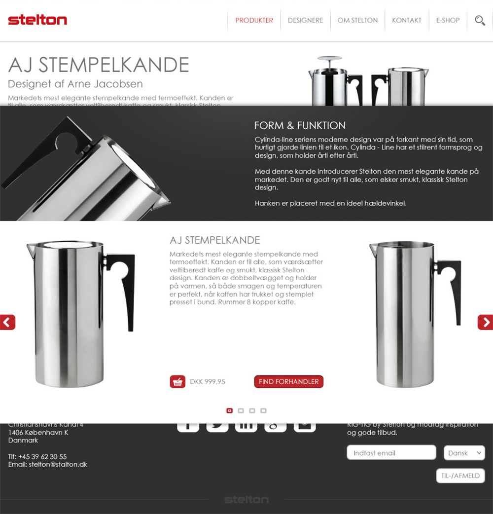 stelton web design